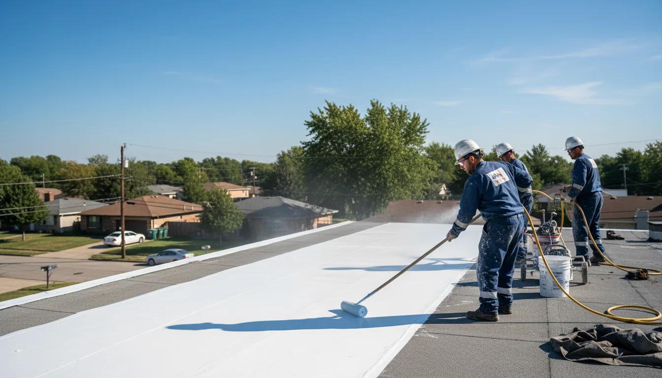 Commercial roof coating in Stockbridge, MI near me